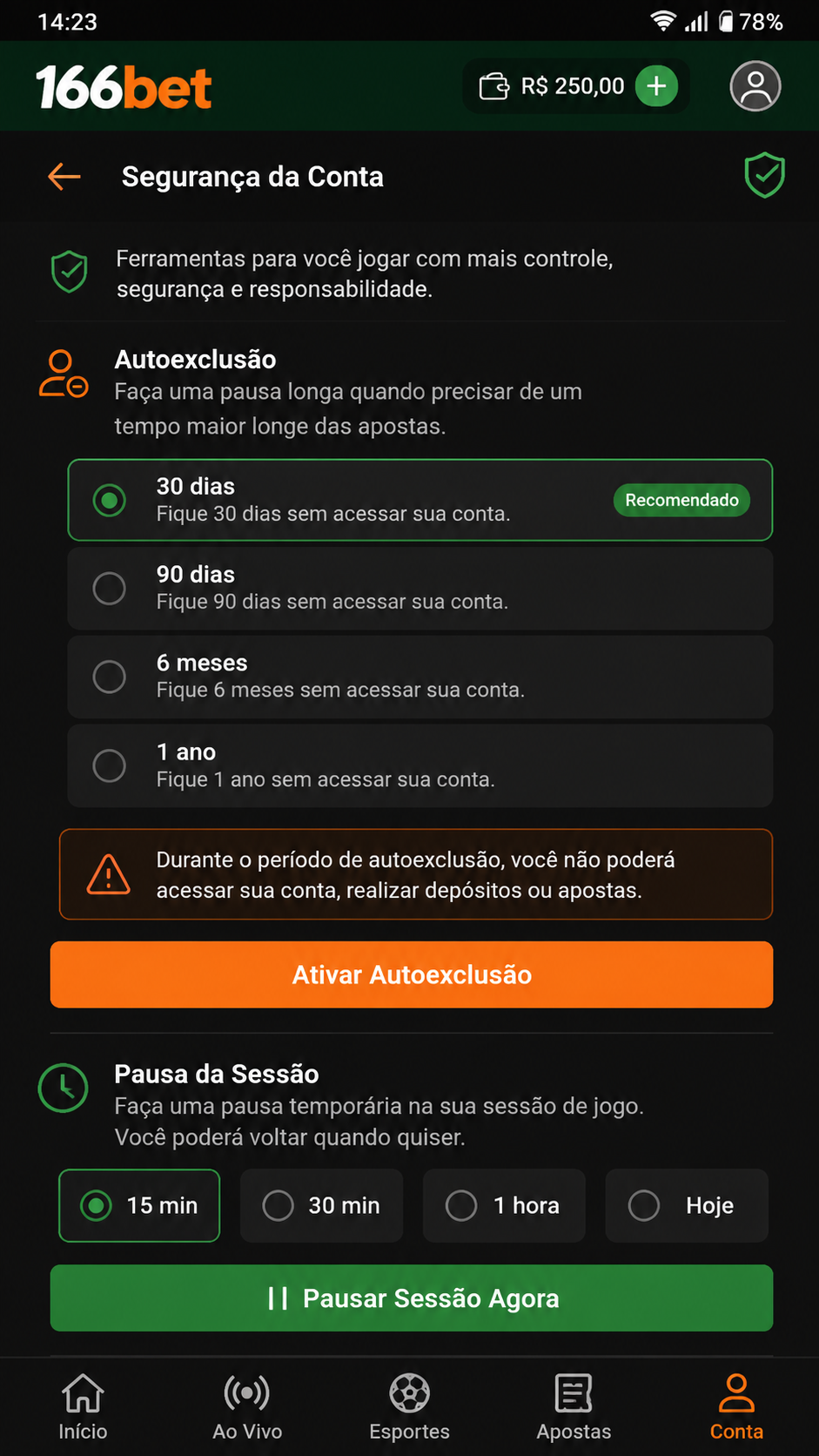 166bet screenshot